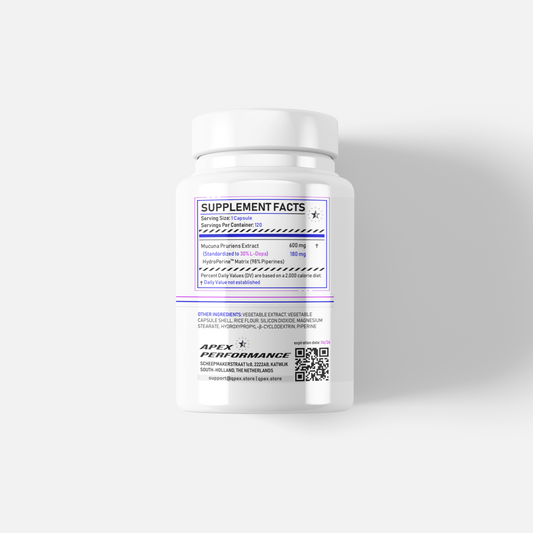Mucuna Pruriens 30 % L-Dopa med HydroPerine™ - 120 V kapslar