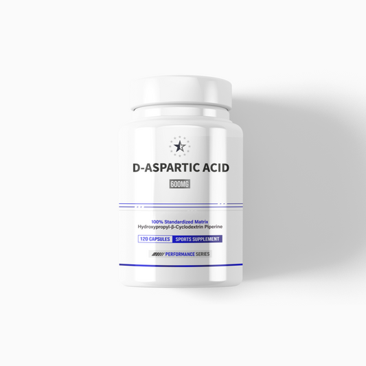 D-AA (D-asparaginsyra) med HydroPerine™ - 120 V kapslar
